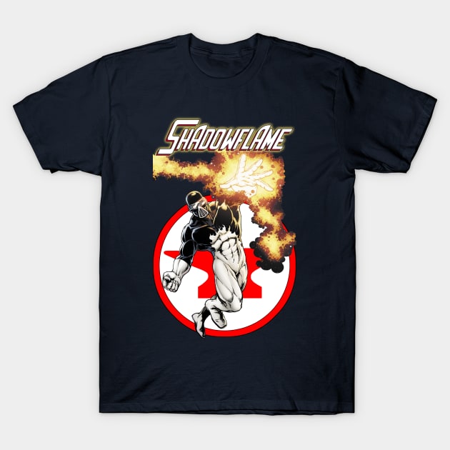 Shadowflame with Red Anvil Comics Logo T-Shirt by redanvilcomics